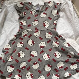 Hello Kitty by Sanrio Gray and Red Kids Dress